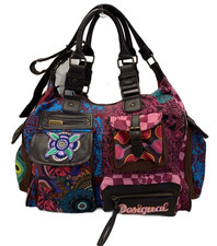 Desigual Handbag Shoulder bag Multicolor All-Over Print 2way USED