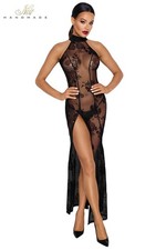Robe longue tulle transparente