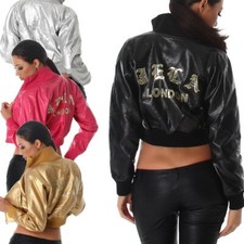 Femmes Look Mouillé Veste