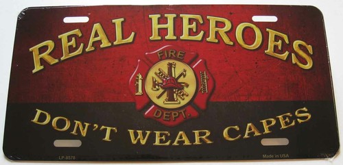 Plaque auto usa fire dept - usa,
