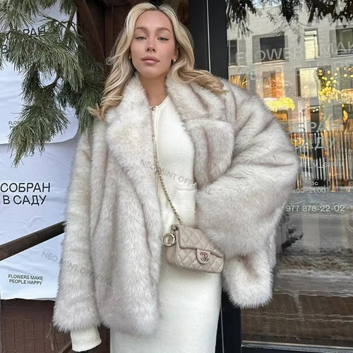 Veste fausse fourrure - fausse,