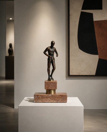 Statuette athlète bronze - statuette,