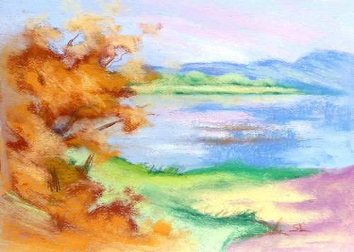 Mist lake mondély pastel - on,