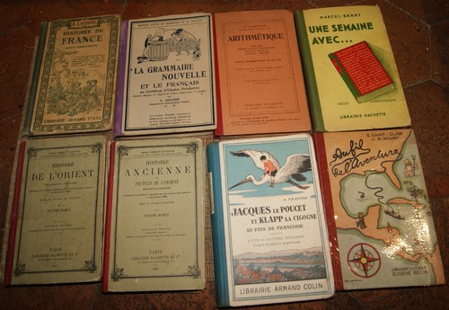 Lot anciens manuels - lot,