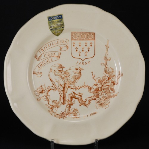 Longwy 1984 assiette pour - assiette,