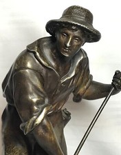 Statue - Moissonneur intitulée "Moisson" - Régule Patiné couleur Bronze (1900)