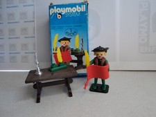 PLAYMOBIL vintage médiéval château habitants ville poète set 3375 de 1977 /boîte