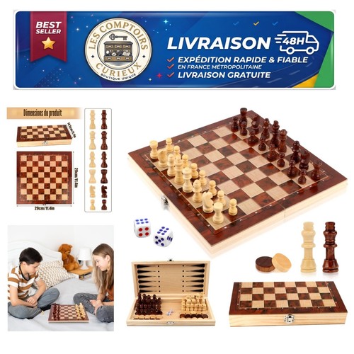 Jeu échecs pliable en - jeu, 1