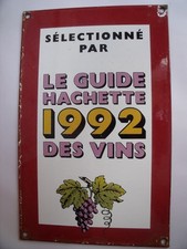 Plaque Emaillée Vins