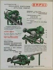 prospectus brochure ERPHI sharpening blade mower tractor tractor traktor