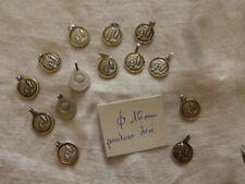PROMO lot of 14 religious medals GROTTO OF HEAVY + gold rim rings