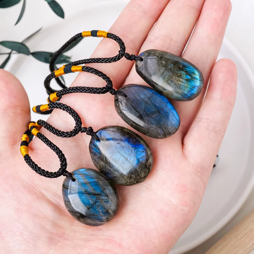 Pendentif labradorite bleue - pendentif, en