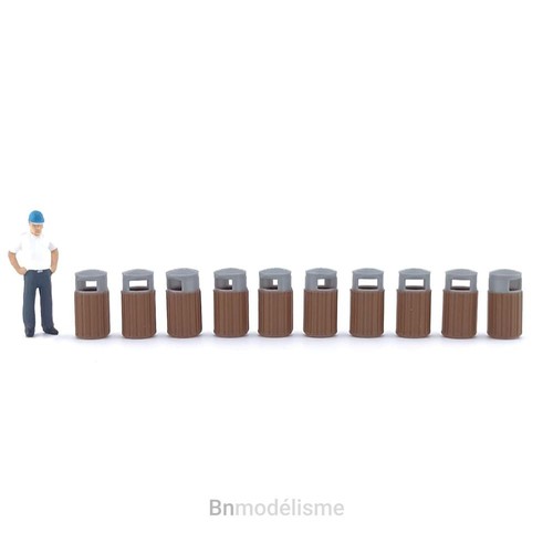 Lot poubelles - ho, 10