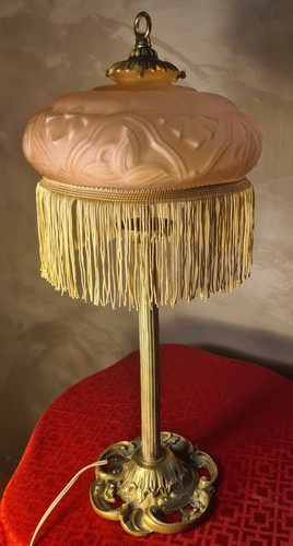 Lampe bronze ancienne abat