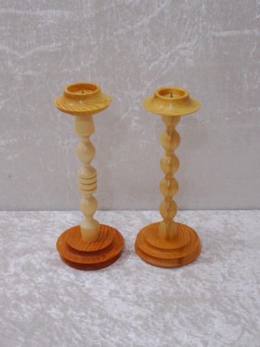 Ukffec bougeoir en bois - -,
