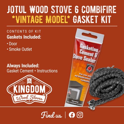 Vintage jotul 6 combifire - jotul,