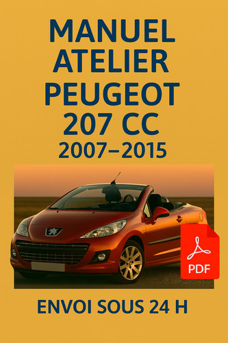 Manuel atelier peugeot 207 - manuel, cc
