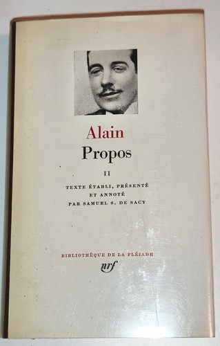 Alain propos tome - propos,,