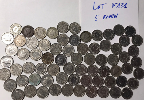Lot pieces monnaie - pieces, francs