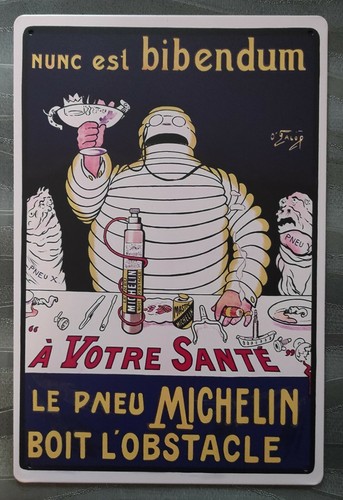 Plaque métal tôle - , michelin