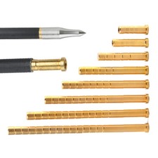 12Pcs 38-350gr Heavy Weight Archery ID6.2mm Arrow Inserts Brass Base Arrow Shaft