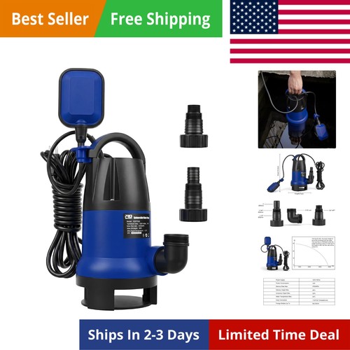 Sump pump 1hp 3700gph - sump, pump,