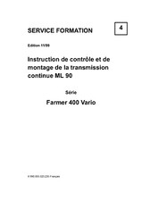 Fendt Farmer 400 409 410 411 412 Vario Manuel de service d'entretien réparation