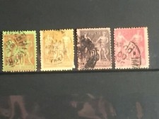SCOTTS #98-101 1879-90 FRANCE