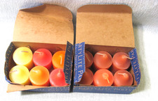 12 Vintage PartyLite Votive Candles.Assortment Yellow Peach & More Color 2 Boxes