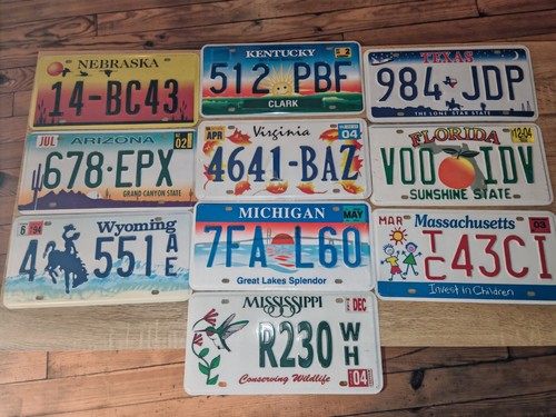 Lot plaques - de,