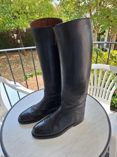 Bottes cavalières cuir - en,