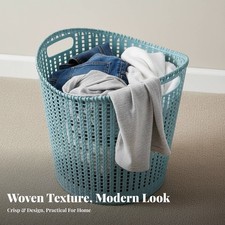 Manne à Linge Imitation Rotin