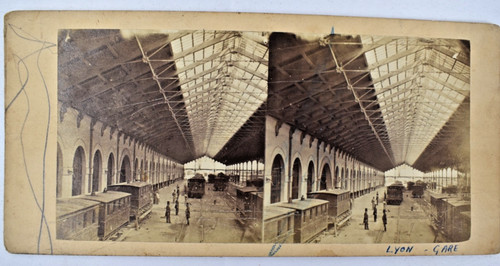 Photo stereo stereoview gare - stereoview,