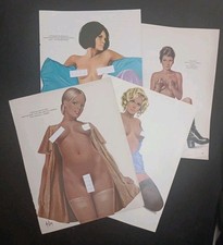 Aslan Pin-up du magazine LUI dessin affiche Lot De 4 Feuilles 