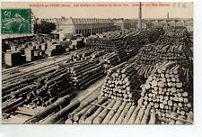 ROMILLY SUR SEINE - Dawn - CPA 10 - workshops railway construction wood logs