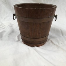 SEAU EN BOIS ET CUIVRE  19 EME