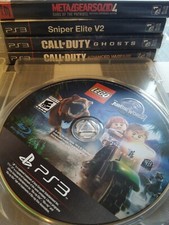 5 Game Lot PlayStation 3 Metal Gear Solid 4 COD Sniper Elite Jurassic World PS3