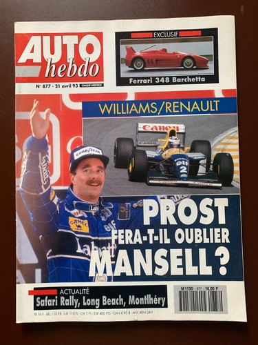Auto hebdo 877 - hebdo, du