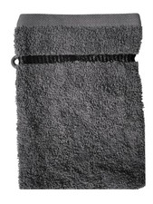 Gant de toilette gris et noir