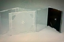 10 Boitiers CD DVD BLU-RAY Double Pour Livret Epais Dos 17 mm Plateau Noir