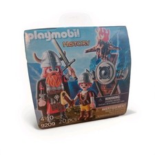 Playmobil History 9209: Vikings Avec Stand D'armurerie/ Œuf De Pâques Neuf 