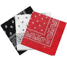 3 Pack Bandana  100% Coton &
