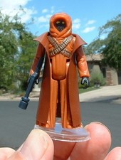 NICE Jawa w/Vinyl Cape Material I have not scene before 1977 Star War HANGS WELL
