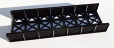 Pont noir passerelle metallique  tole SNCF 1/160 N décor train diorama maquette
