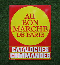 Antique Au Cheap Paris Lithographed Advertising Plate No Enamelled Chrome.
