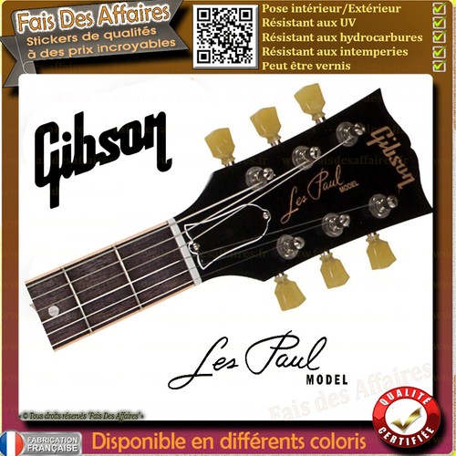 Sticker autocollant gibson les - gibson,