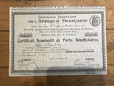 Compagnie Forestière de l'AFRIQUE FRANCAISE (G4)