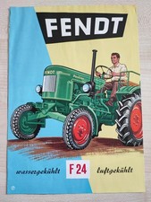 Original Fendt F24 Dieselross Tractor Brochure Brochure 1950s Marktoberdorf