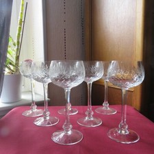 7 crystal wine glasses from villeroy and Boch treveris model H 17 cm