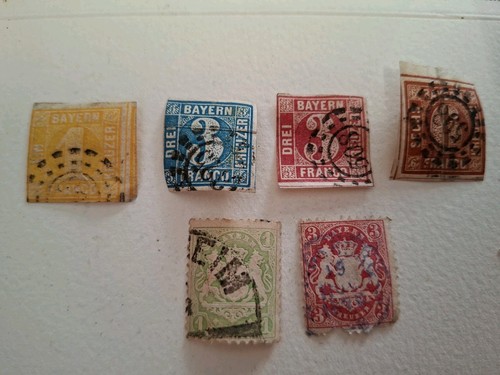 Timbres allemands bavière - timbres,